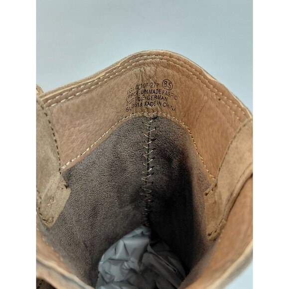 Very G Womens Western Suede Ankle Boots Size 8.5 Tan Block Heel - Picture 8 of 12